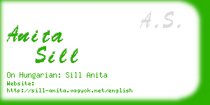 anita sill business card